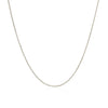 14k White Gold Diamond Cut Round Wheat Chain (0.60 mm)