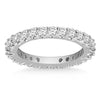 14k White Gold Common Prong Round Diamond Eternity Ring