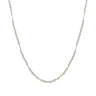 14k White Gold Round Cable Link Chain (1.50 mm)