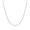 14k White Gold Round Cable Link Chain (1.50 mm)