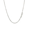 14k White Gold Round Box Chain (1.30 mm)