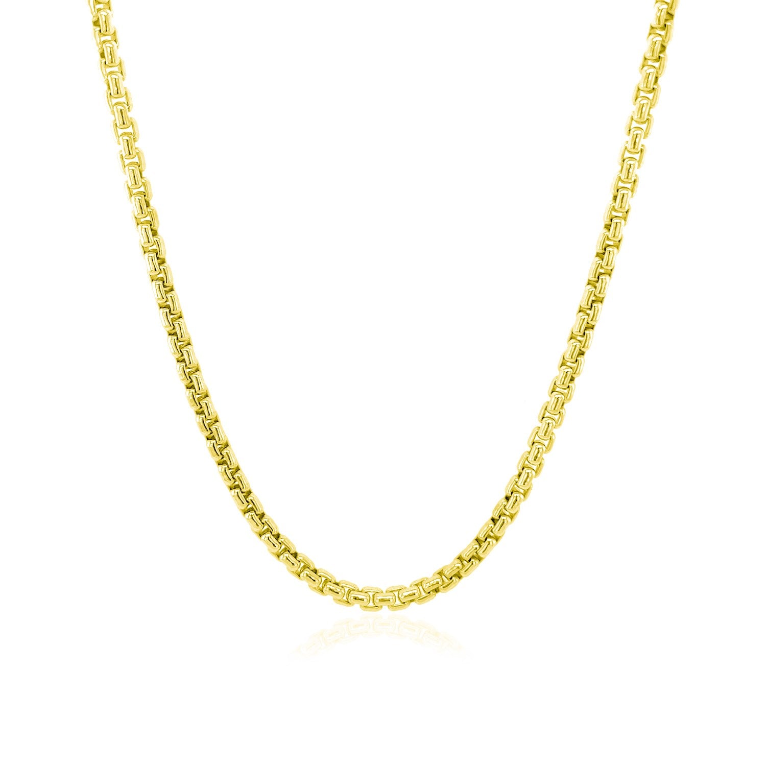 14k Yellow Gold Round Box Chain (2.50 mm)