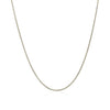 14k White Gold Diamond Cut Round Wheat Chain (1.00 mm)