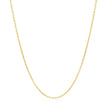 14k Yellow Gold Round Cable Link Chain (1.20 mm)