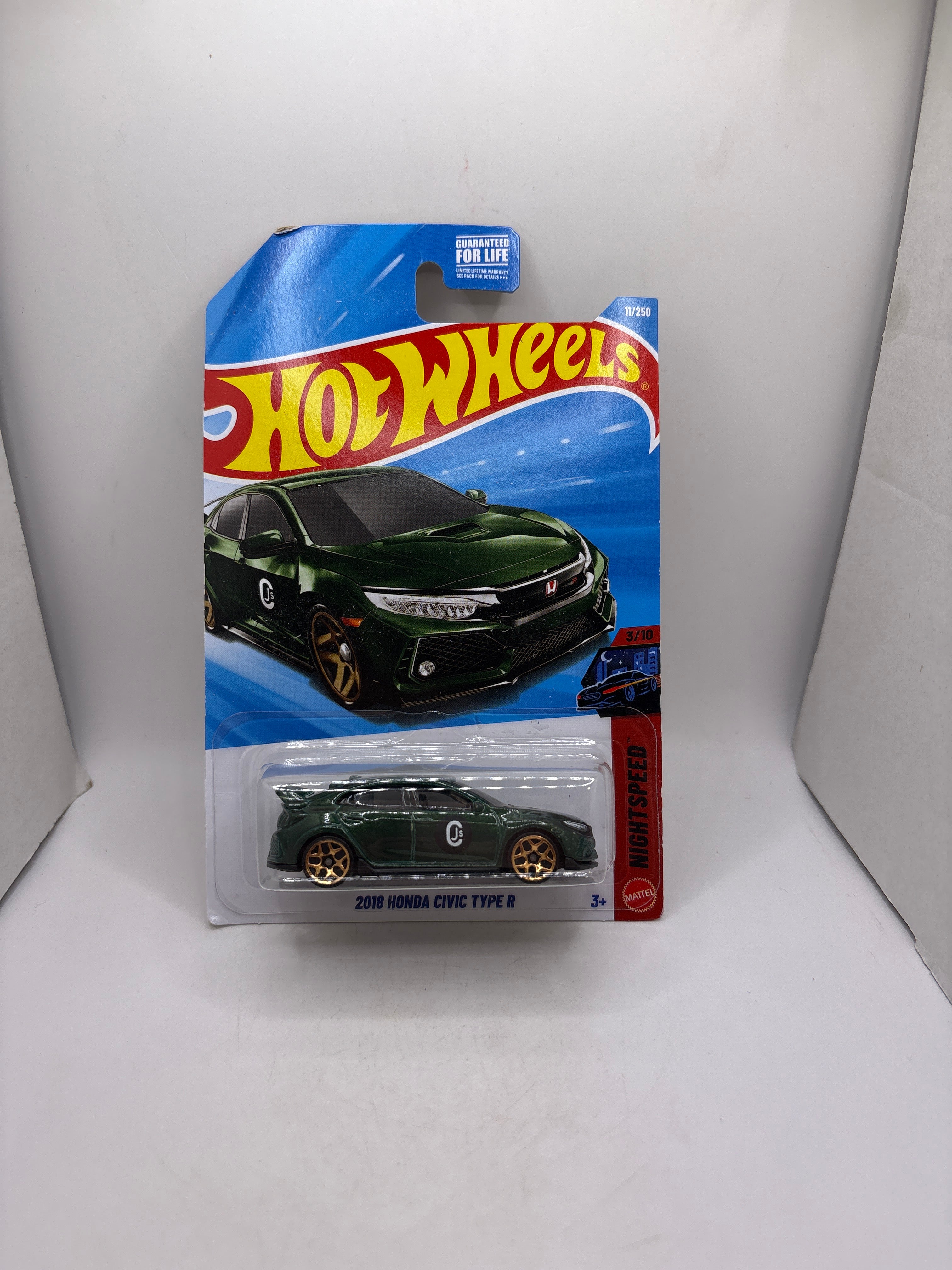 Hot Wheels 2018 Honda Civic Type R Diecast green