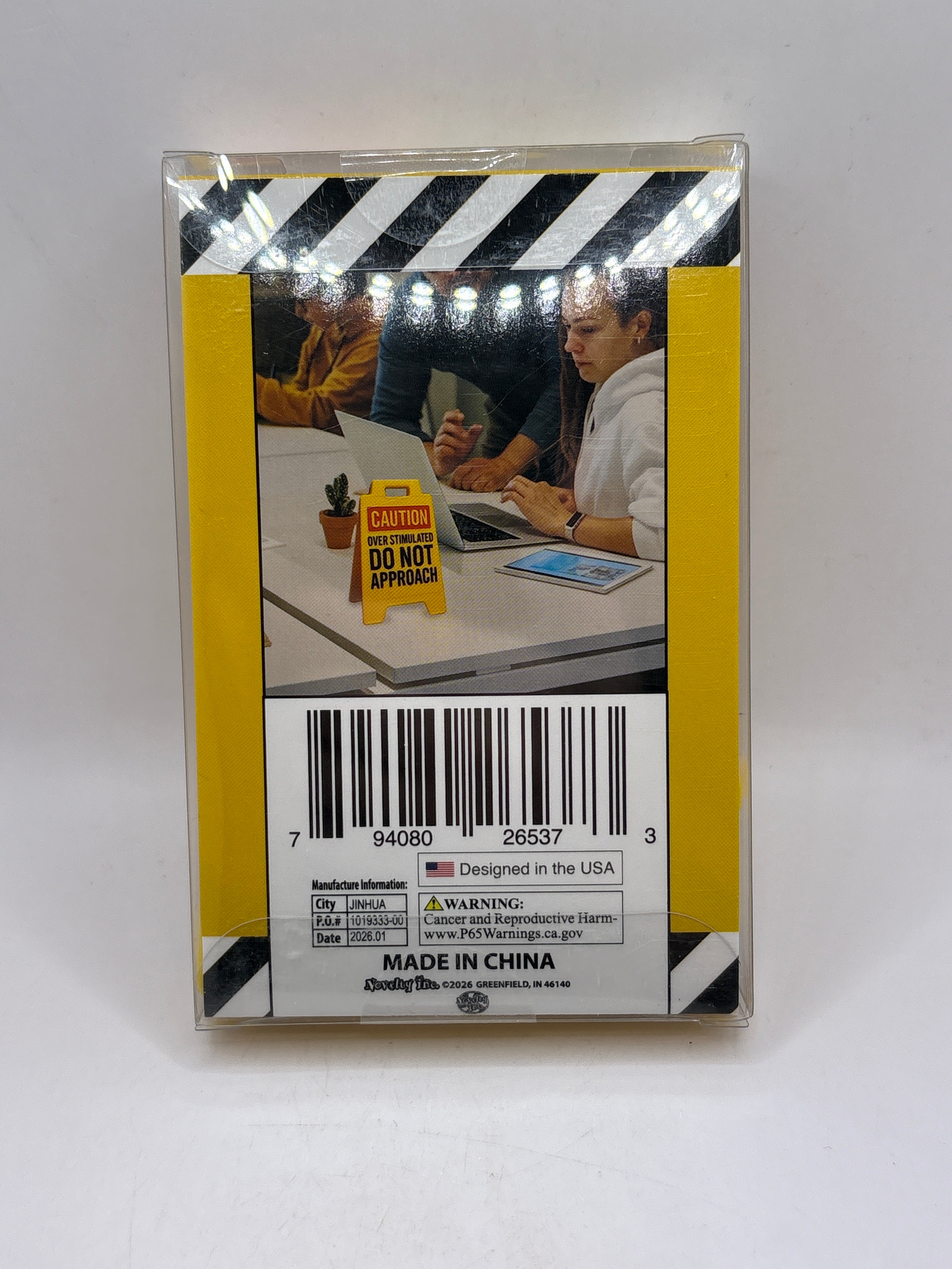 Danger Caffeine Deficiency Detected Sign yellow