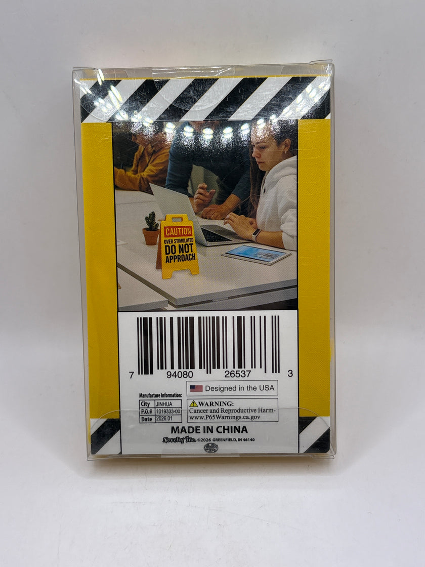 Danger Caffeine Deficiency Detected Sign yellow