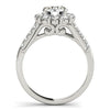 14k White Gold Round Diamond Halo Engagement Ring (2 1/2 cttw)