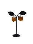 Cat Head Tag Earrings