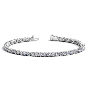 Lab Grown Round Diamond Tennis Bracelet in 14k White Gold (5 cctw  F/G  VS2/SI1)