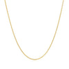 14k Yellow Gold Round Cable Link Chain (1.10 mm)