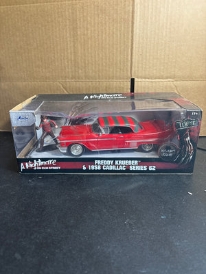 Freddy Krueger & 1958 Cadillac Series 62 Diecast