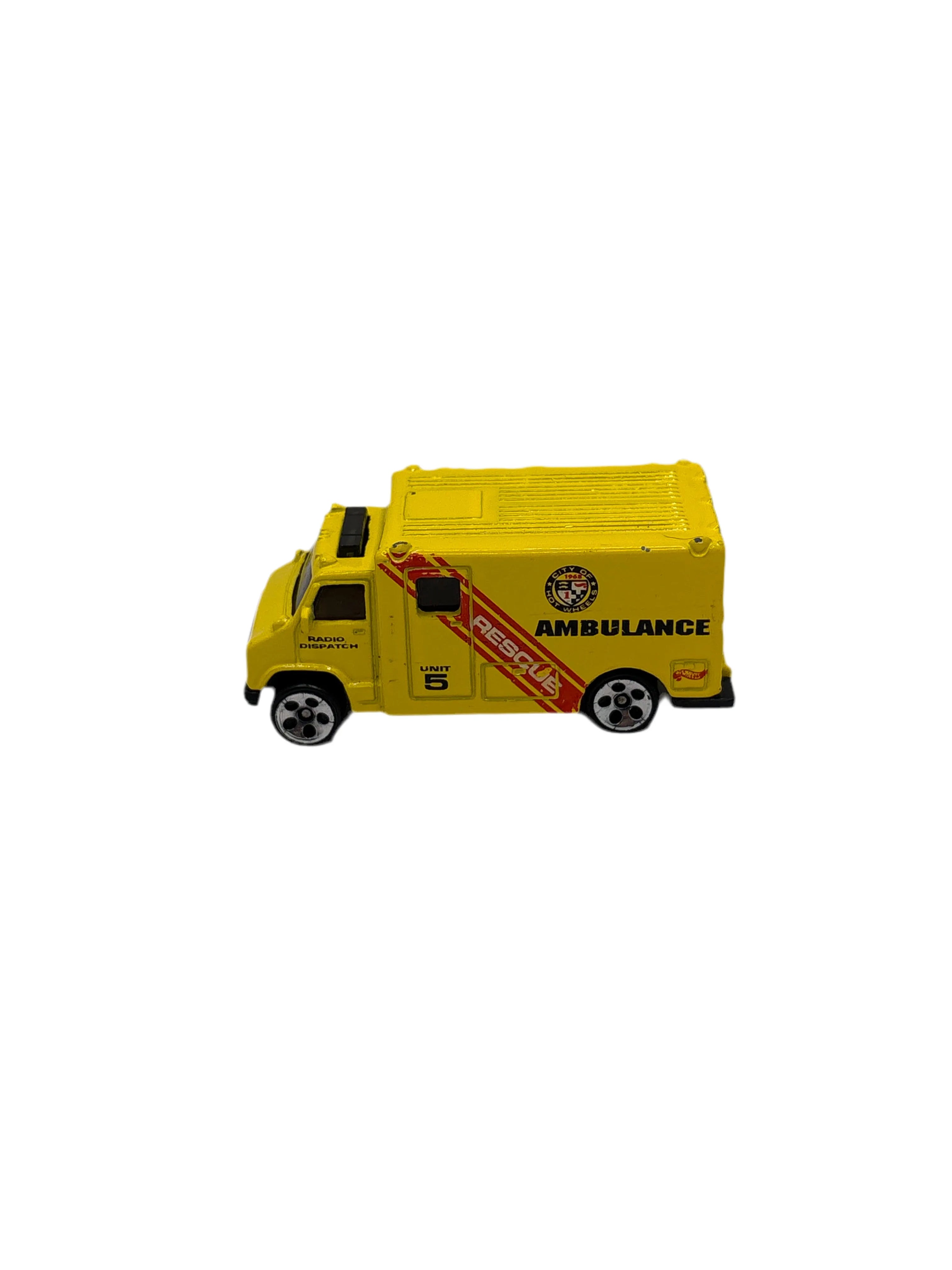 Hot Wheels Ambulance Diecast yellow