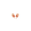 14k Rose Gold Round Stud Earrings (5mm)