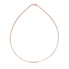 14k Rose Gold Necklace in a Round Omega Chain Style