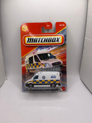 Matchbox 2024 Mercedes-Benz Sprinter Ambulance Diecast white
