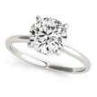 14k White Gold Prong Set Round Diamond Engagement Ring (2 cttw)