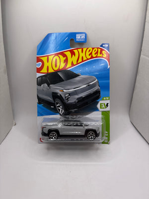 Hot Wheels Silverado EV RST Diecast white
