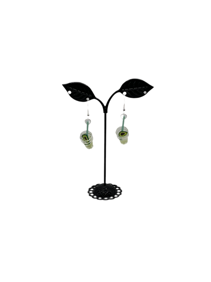 ग्रीन ड्रिंक इयररिंग्स