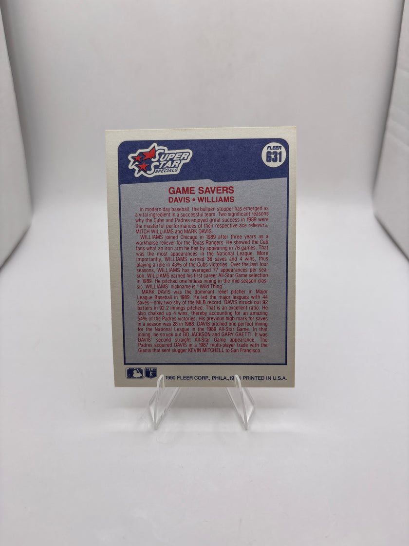 Fleer Mark Davis Mitch Williams