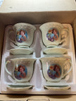 Shirley Temple 4 Cup And Saucer Set