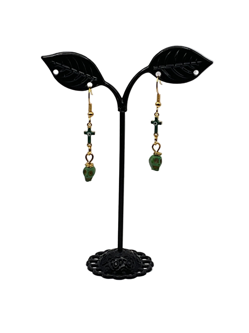 Colorful Tiny Skull Earrings