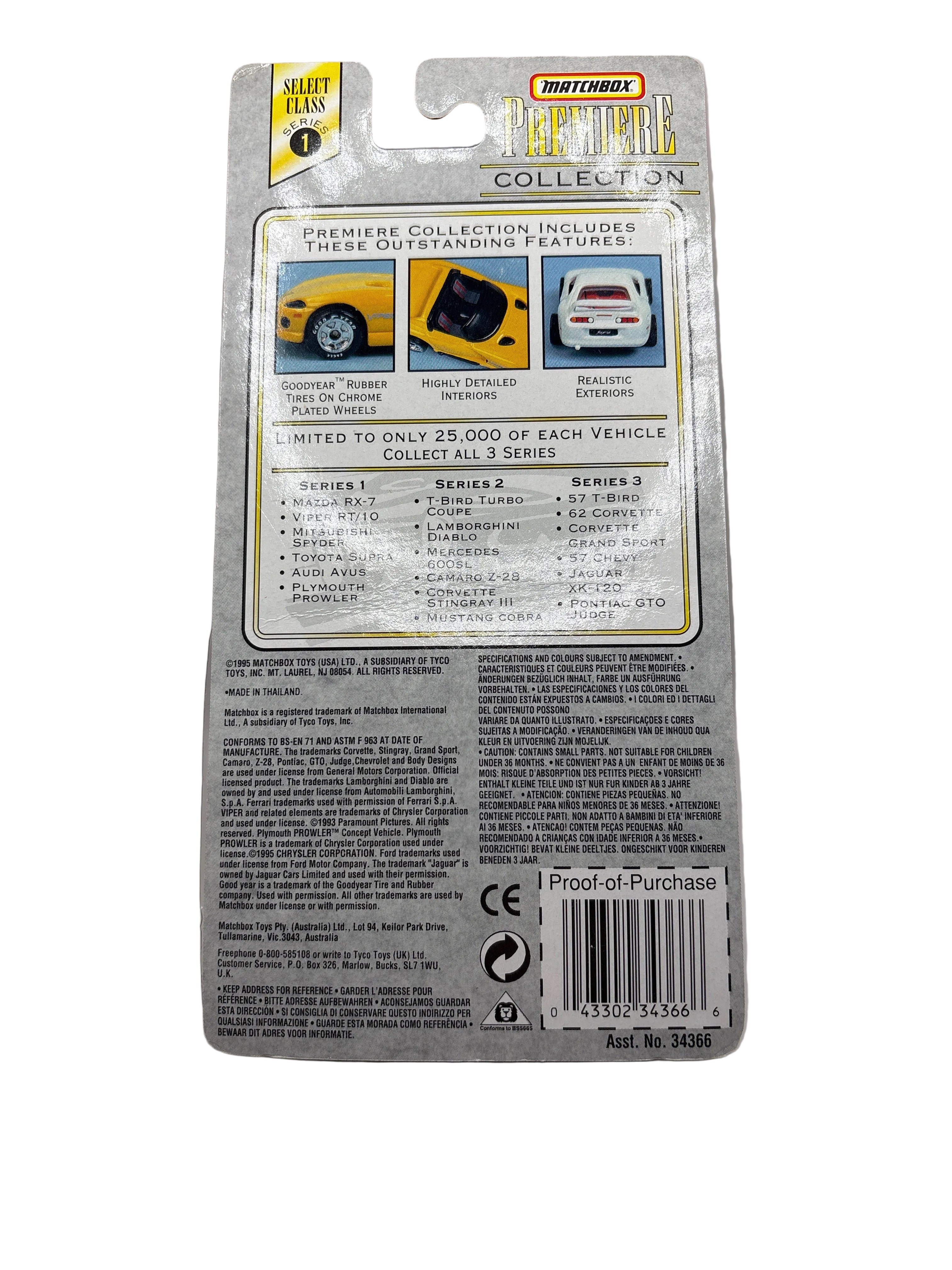 Matchbox Plymouth Prowler Diecast gray