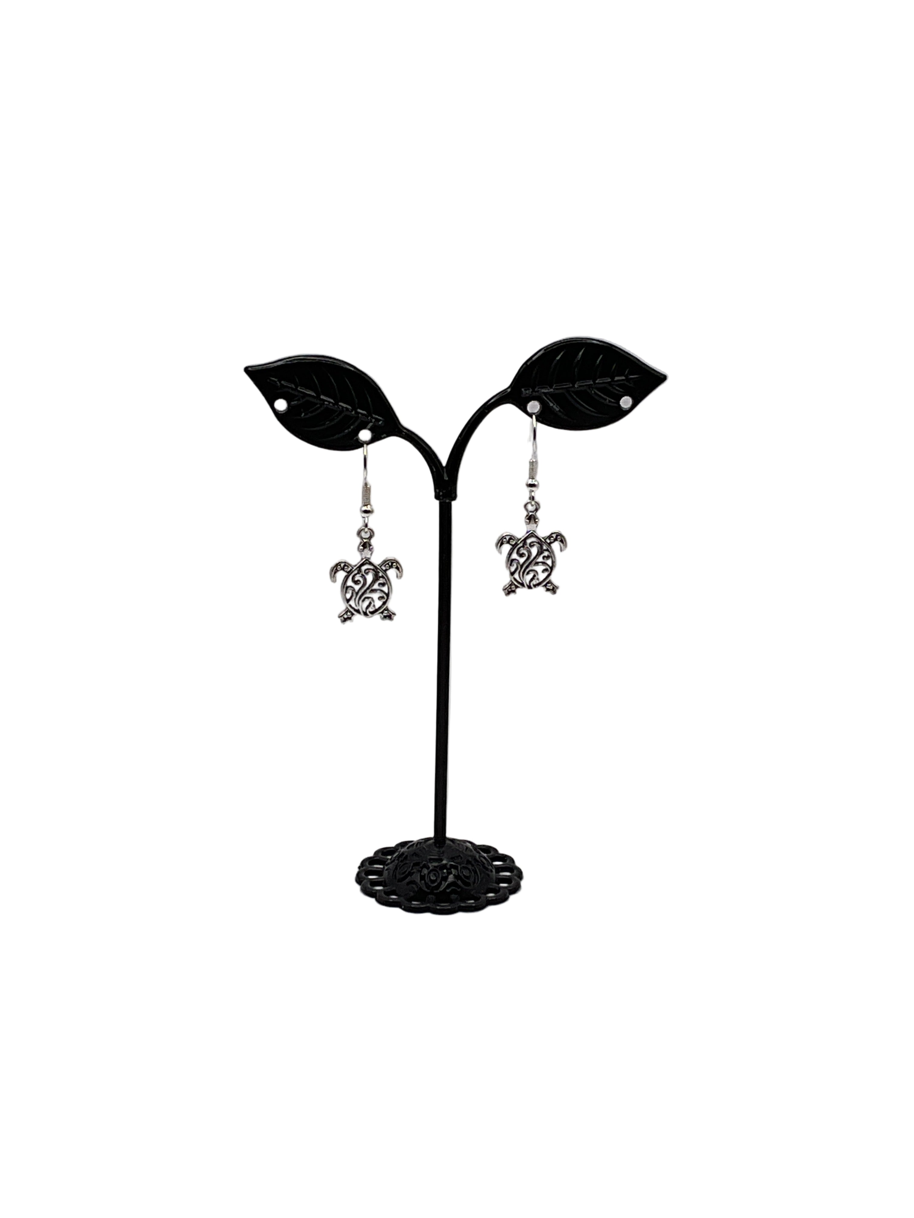 Filagree Sea Turtle Earrings