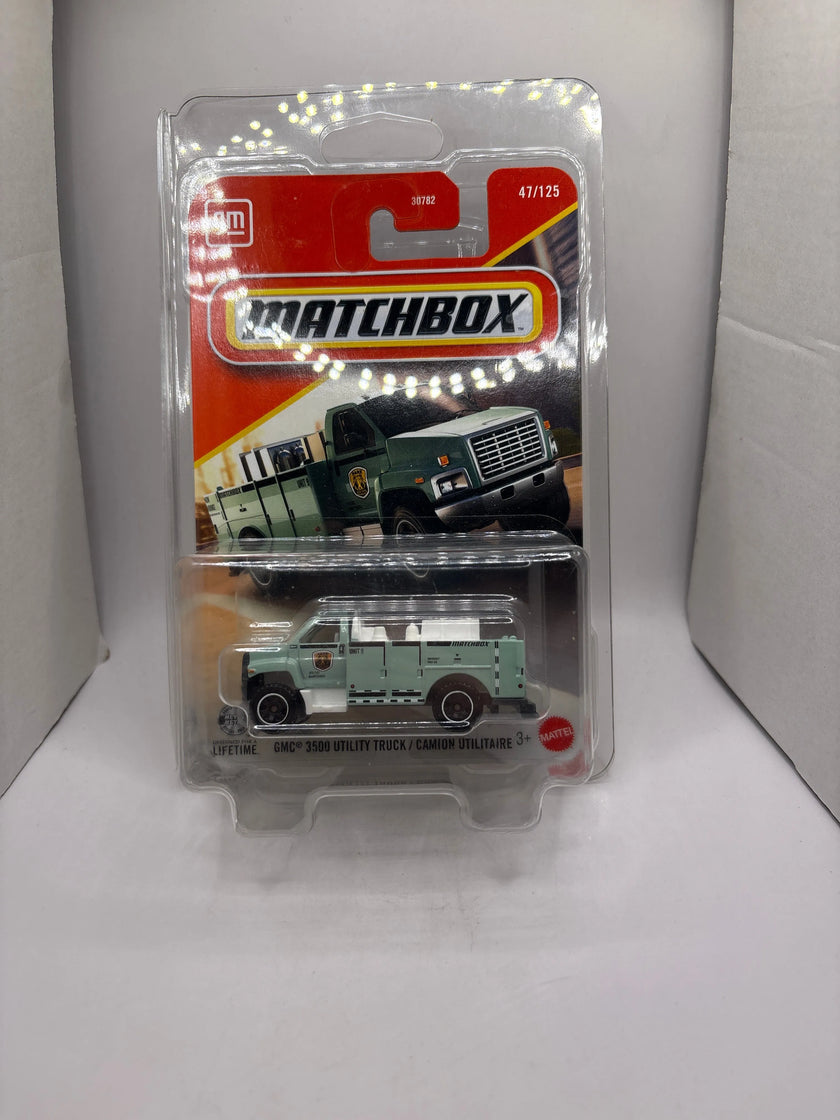 Matchbox GMC 3500 Utility Truck Diecast green