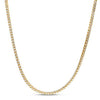 14k Yellow Gold Round Pave Franco Chain (3.15 mm)