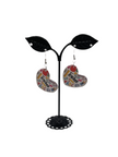 Teacher heart shaped earings