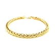 14k Yellow Gold Diamond Cut Round Franco Bracelet (5.30 mm)