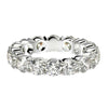 Round Cut Lab Grown Diamond Eternity Ring in 14k White Gold (4 cttw FG/VS2)