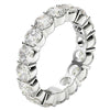 Round Cut Lab Grown Diamond Eternity Ring in 14k White Gold (4 cttw FG/VS2)