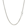 Sterling Silver Rhodium Plated Round Box Chain (1.80 mm)