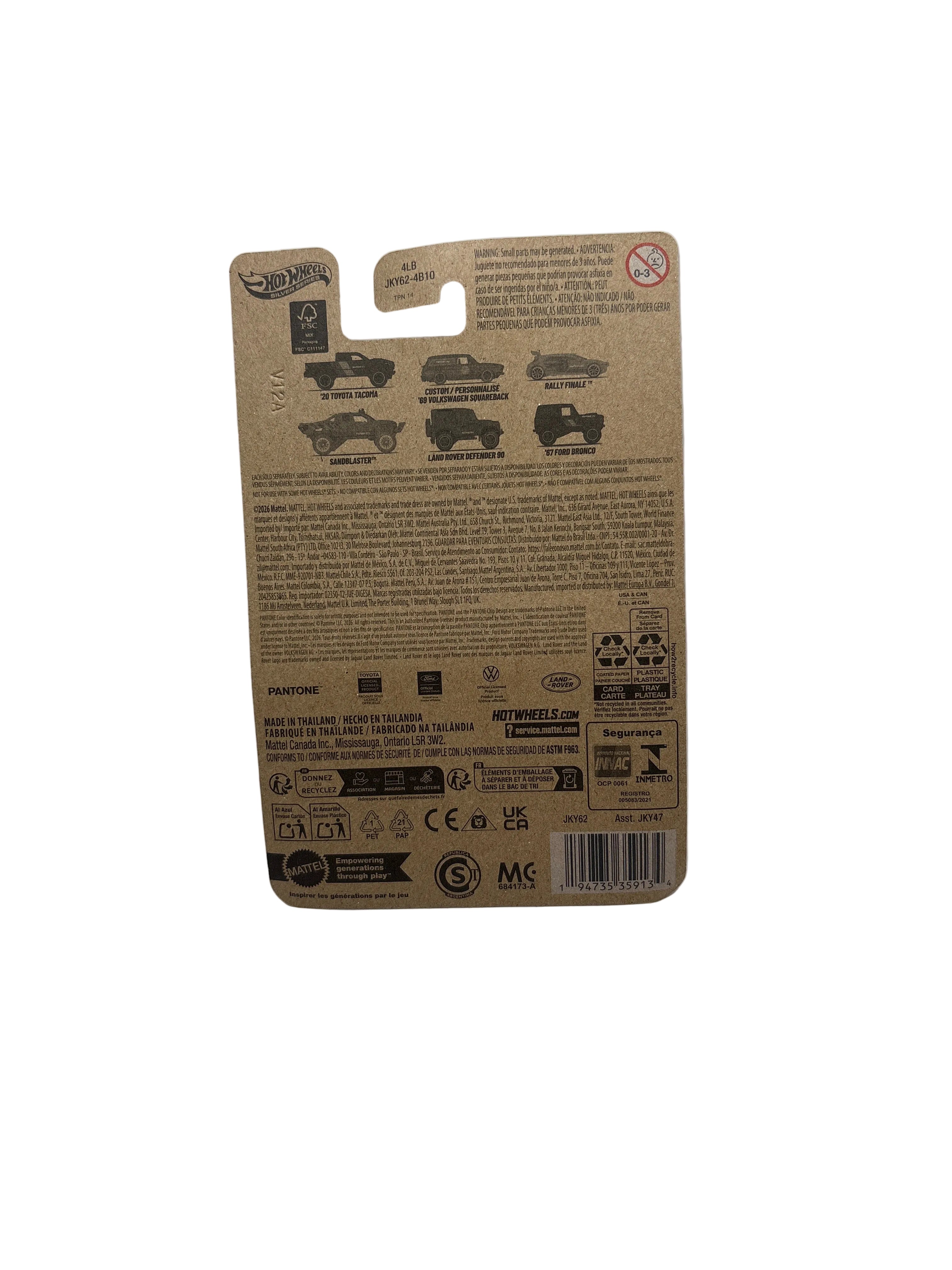 Hot Wheels Land Rover Defender 90 Diecast