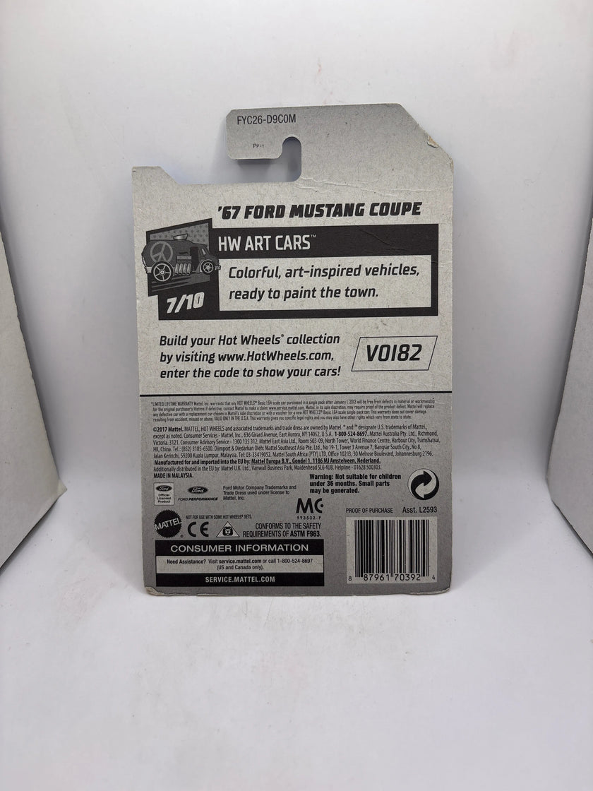 Hot Wheels 67 Ford Mustang Coupe Diecast