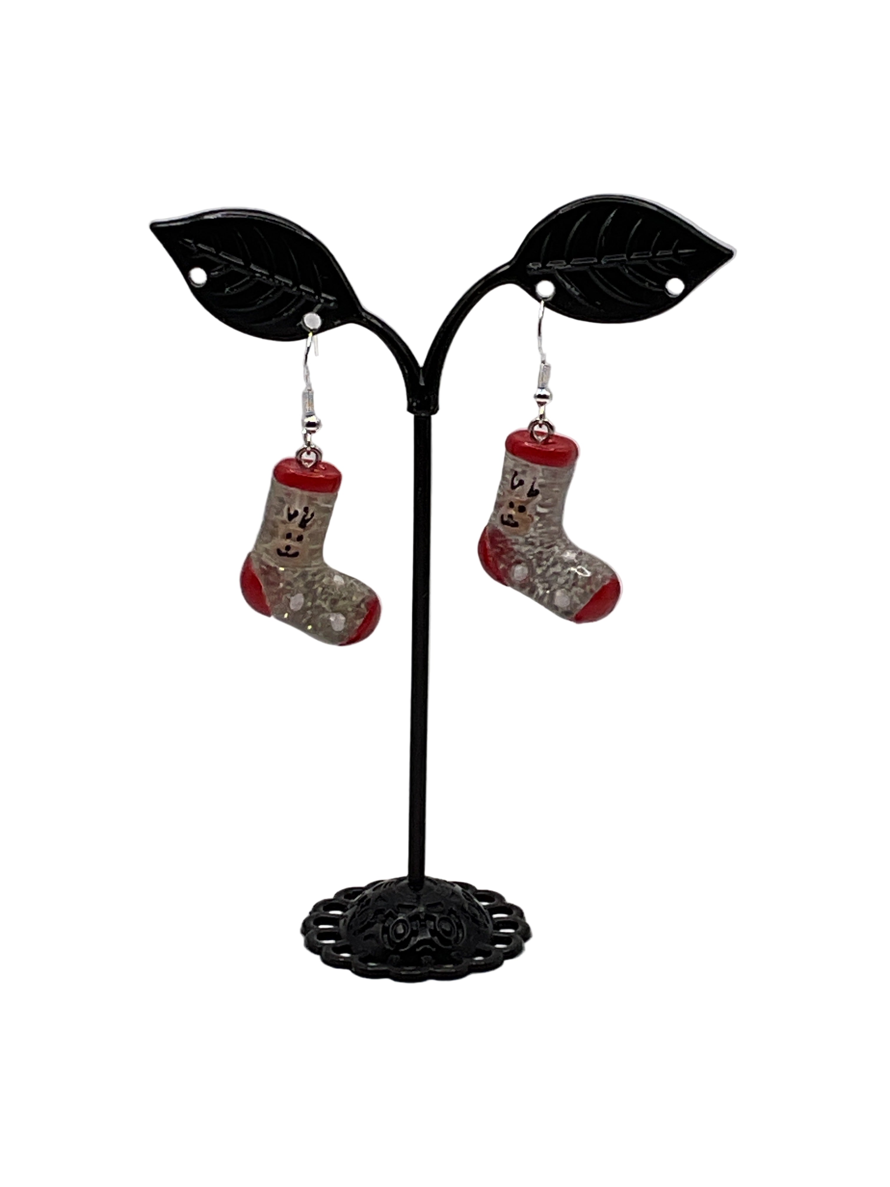 Glittery Christmas Earrings