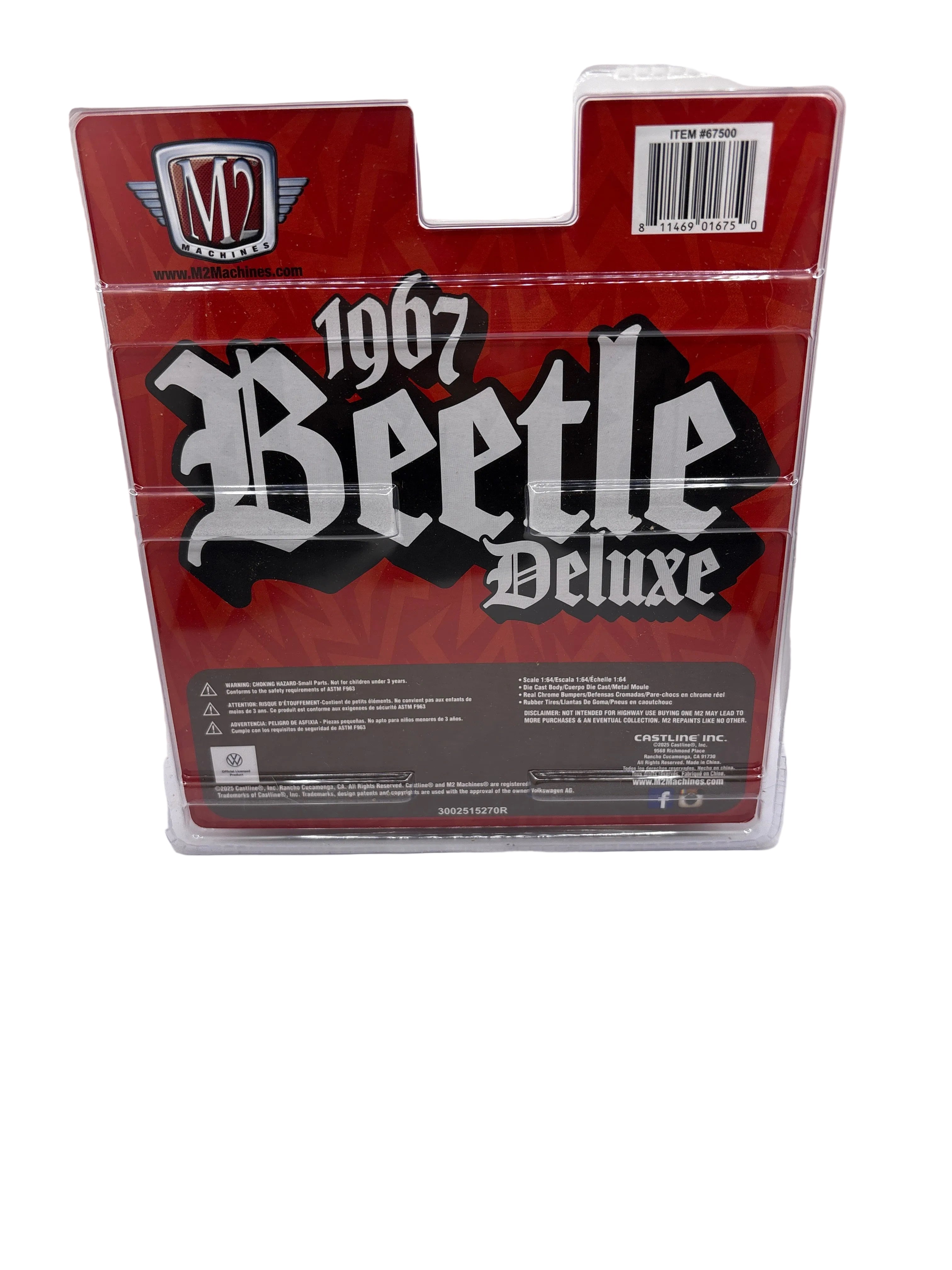 M2 1967 VW Beetle Deluxe USA Model Diecast