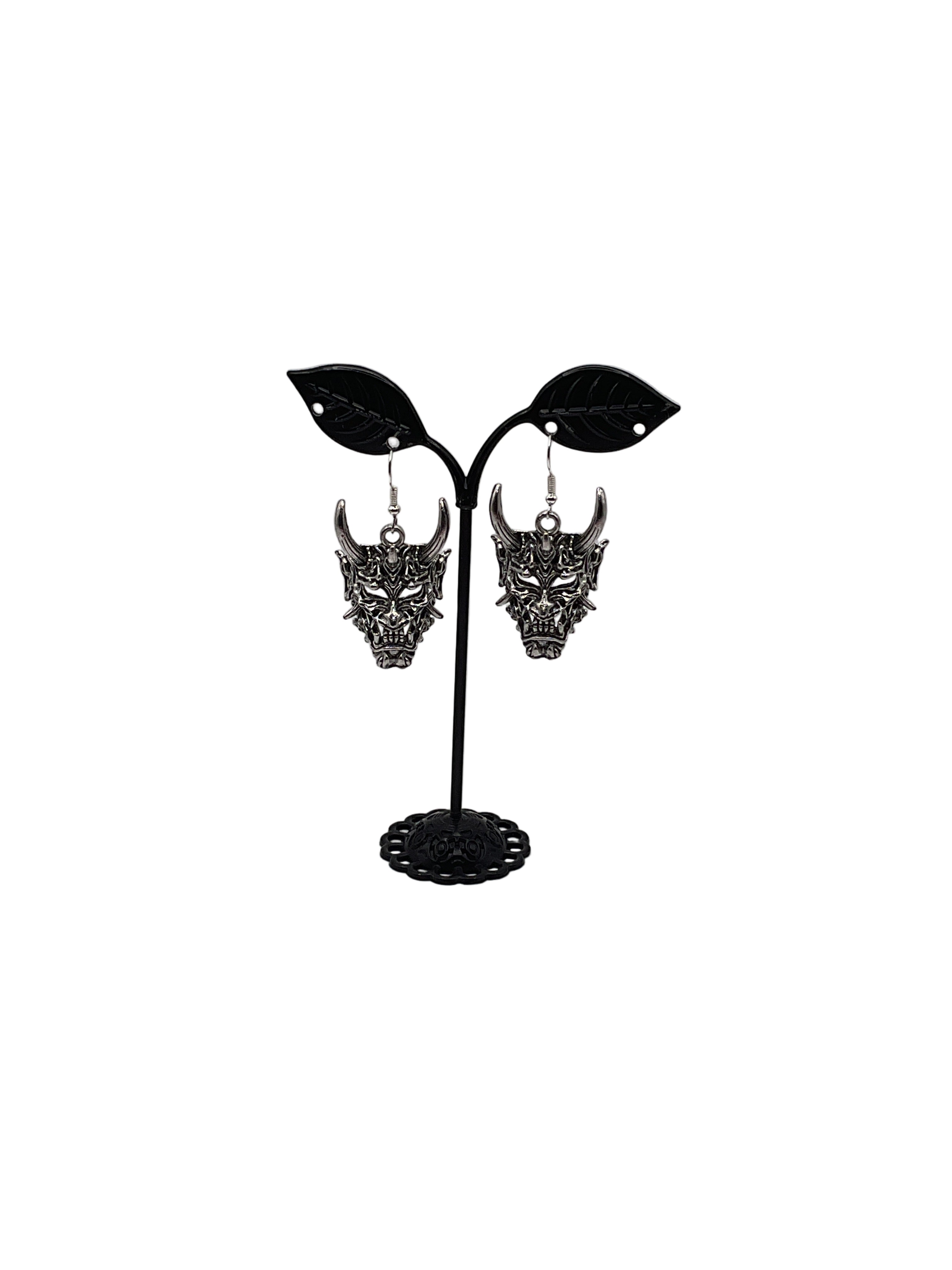 Hannya Mask Earrings