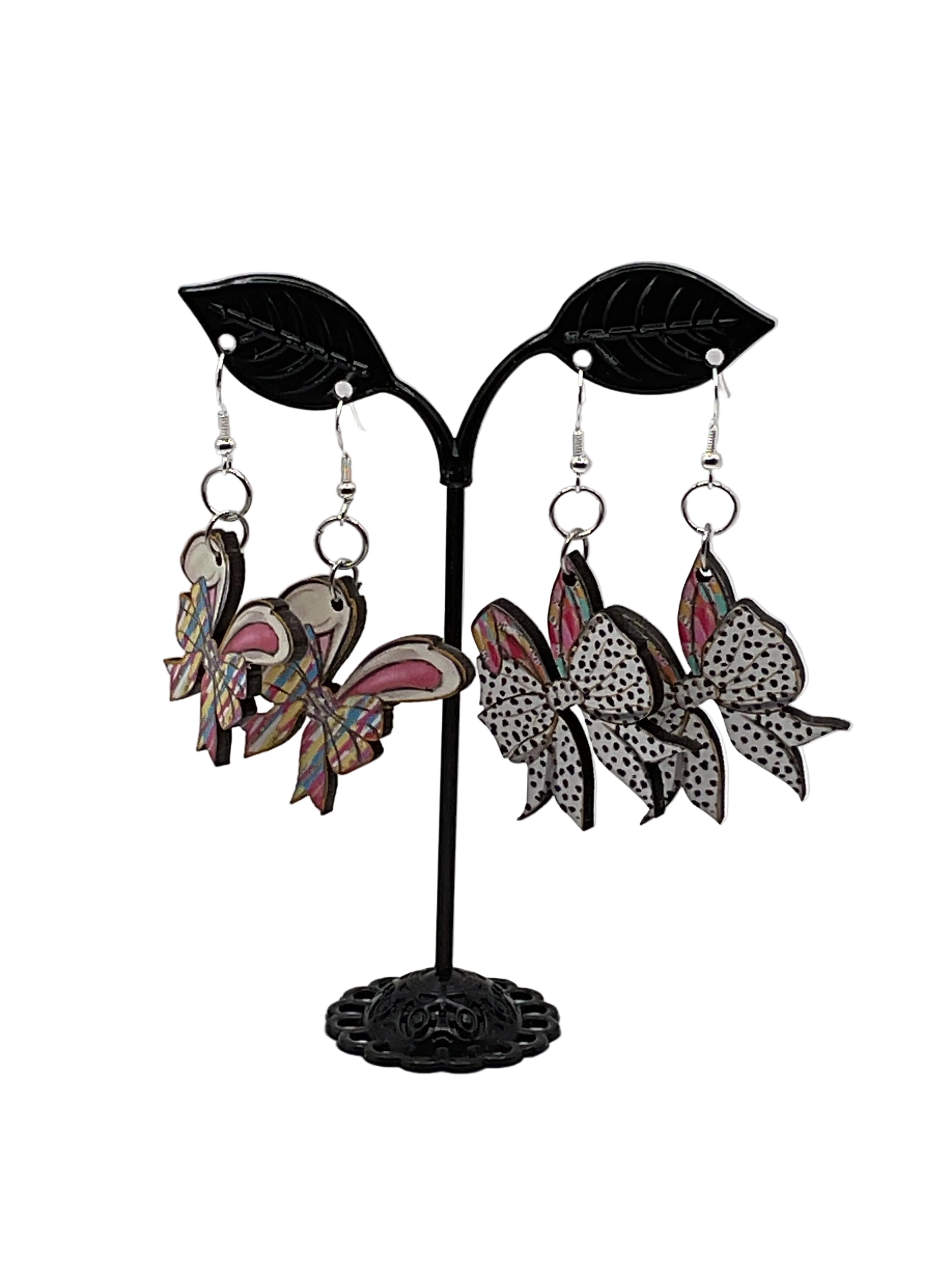 Bunny Ears and Bow Earrings