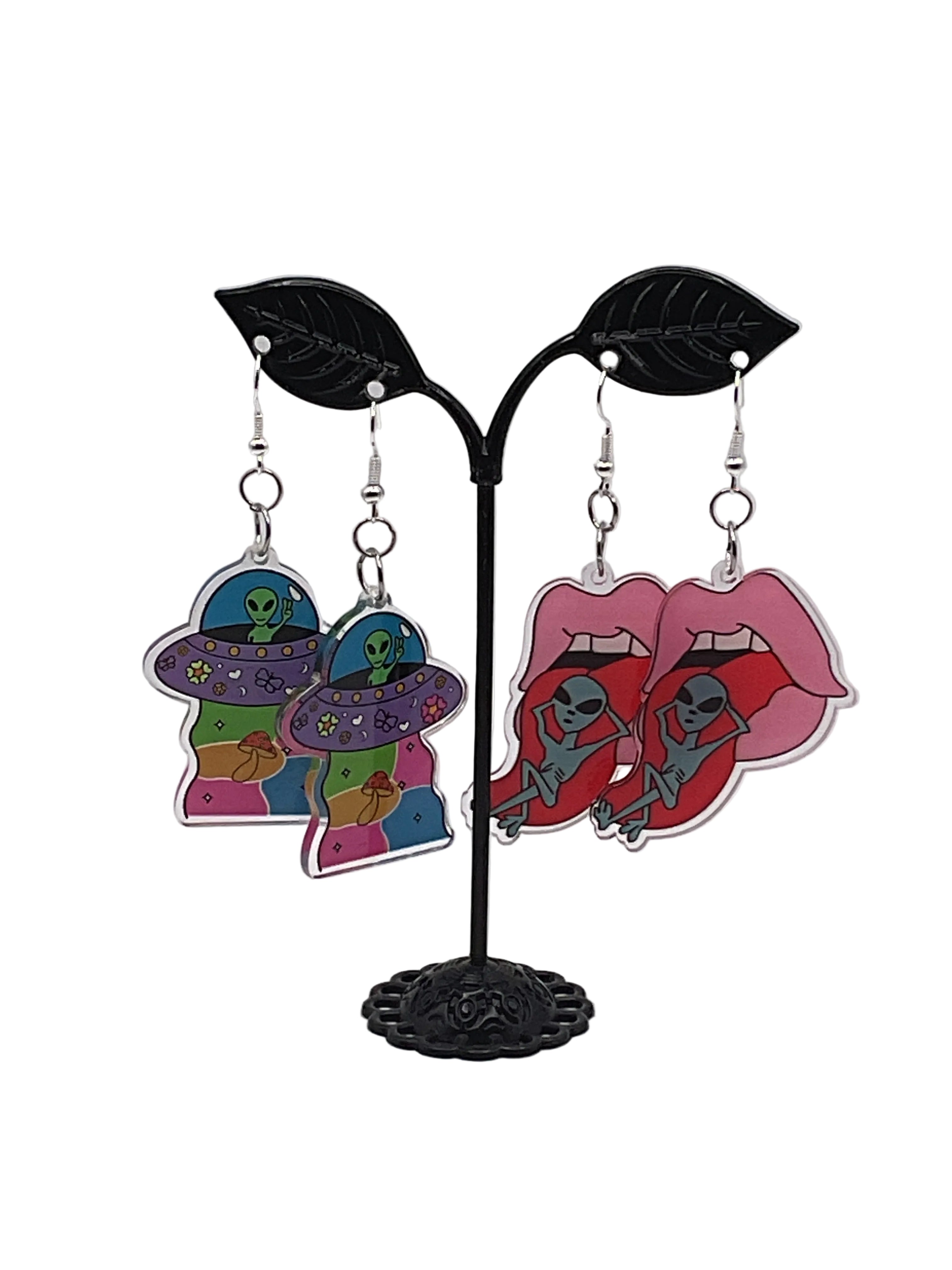 Ufo and Alien Earrings