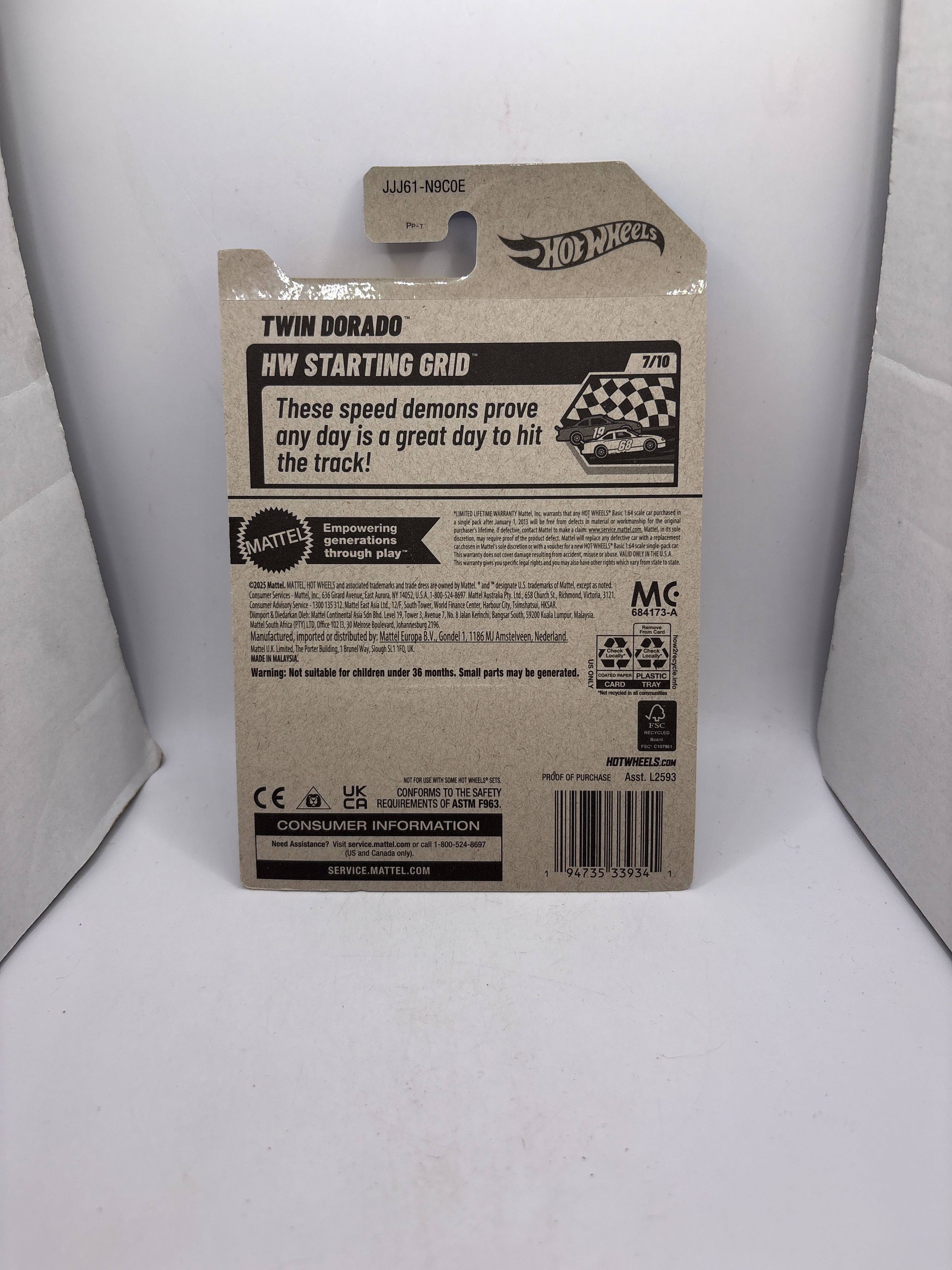 Hot Wheels Twin Dorado Diecast white