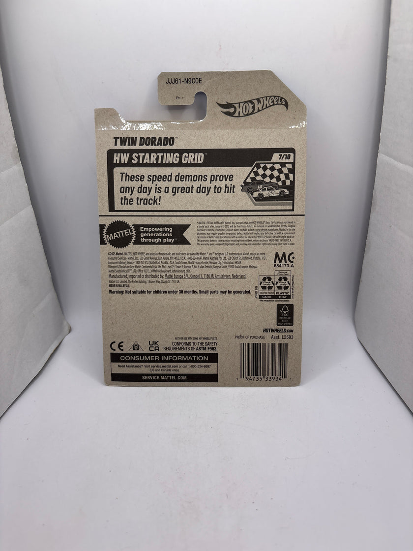 Hot Wheels Twin Dorado Diecast white