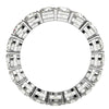 Round Cut Lab Grown Diamond Eternity Ring in 14k White Gold (3 cttw FG/VS2)