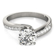 14k White Gold Bypass Round Pronged Diamond Engagement Ring (1 5/8 cttw)