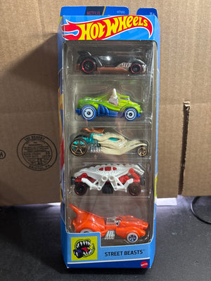 Hot Wheels Street Beasts 5 Pack Diecast