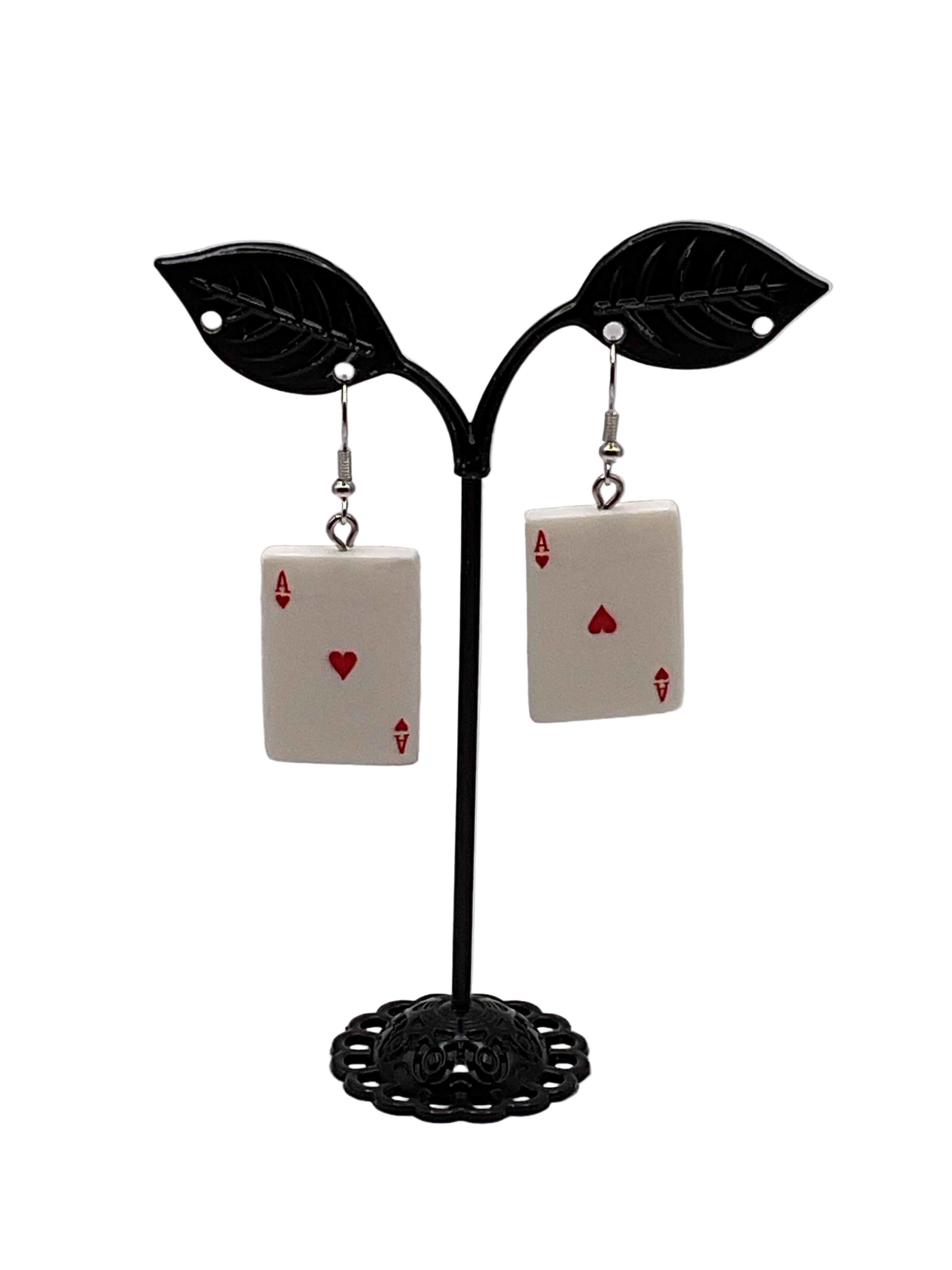 Heart Card Earrings
