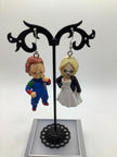 Chucky and Bride earrings