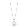 Sterling Silver inch Round Tree of Life Necklace